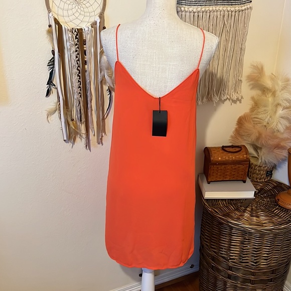 NWT - Coral Spaghetti Strap Mini Dress by Blaque Label/ Size Small - Picture 7 of 11